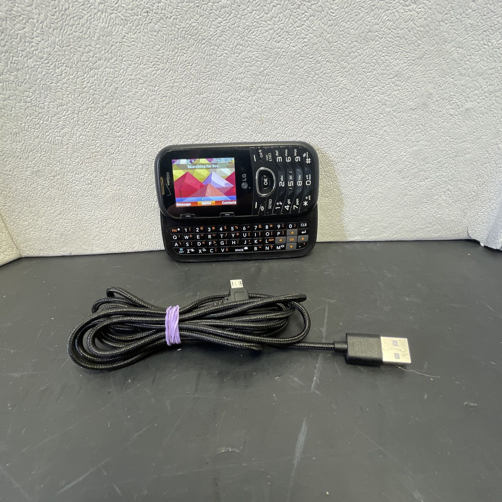 LG Cosmos 2 - VN251 - Black (Verizon) 3G Basic Slider Qwerty Keyboard Cell Phone