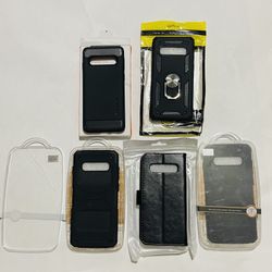 5Samsung Galaxy S10 Case Kickstand Shockproof Hard Cover+wallet Case+Rugged Armor