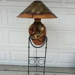 Rustic Style Studio Crafted Sculpture Floor Lamp