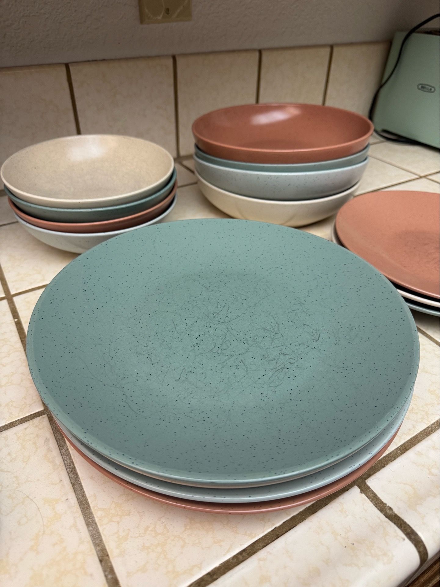 Speckled Dishes Set
