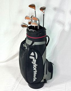 TaylorMade Burner Complete Golf Club Set RH w/ Staff Bag Driver 3W & New Putter!