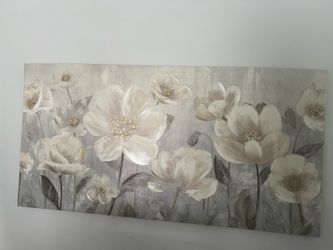 Canvas flower picture