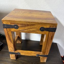 Rustic Wood Stool Riser Farmhouse Decor Display Doll Size Rustic Country Cabin