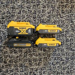 Dewalt 4ah 2ah 1.5ah 20v max lithium battery packs