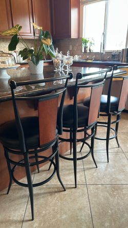 Three Swivel chairs for kitchen islands