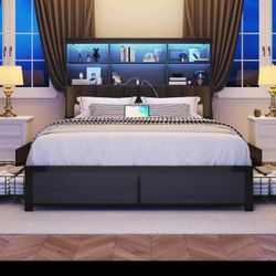 🔥ON SALE🔥Lifezone Queen Bed Frame with Headboard