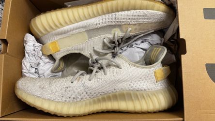 Adidas Yeezy Boost 350 V2 GY3438 Size 14 UV Light White/Orange