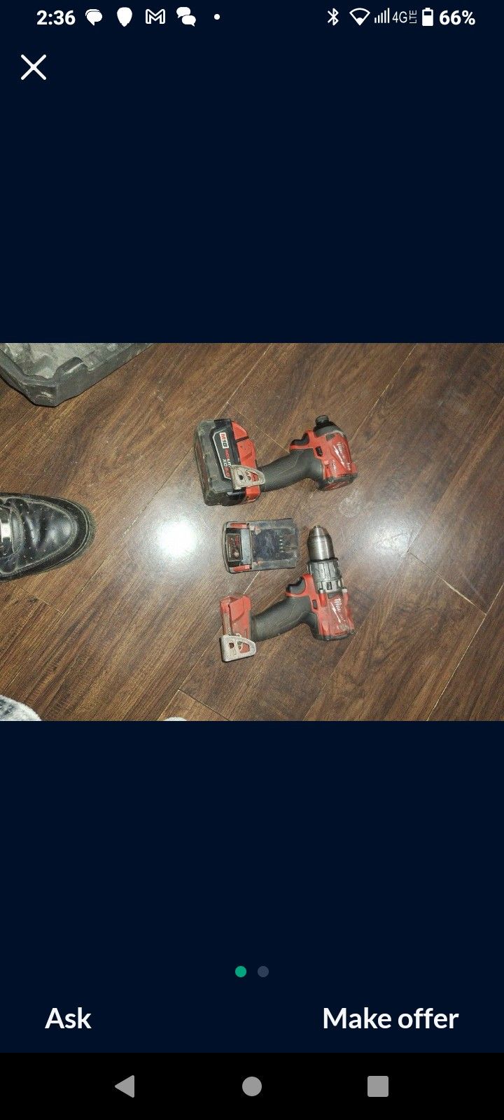 Drill An Impact Milwaukee