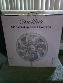 COSE  BELLE. 13" Oscillating desk & floor fan