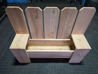 Bench style planter box