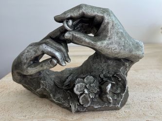 David Fisher Vintage 1980 Austin Sculpture The Ring Centerpiece Wedding Hands
