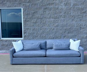 Arhaus “Ashby” XL Custom Slope Arm Sofa Couch