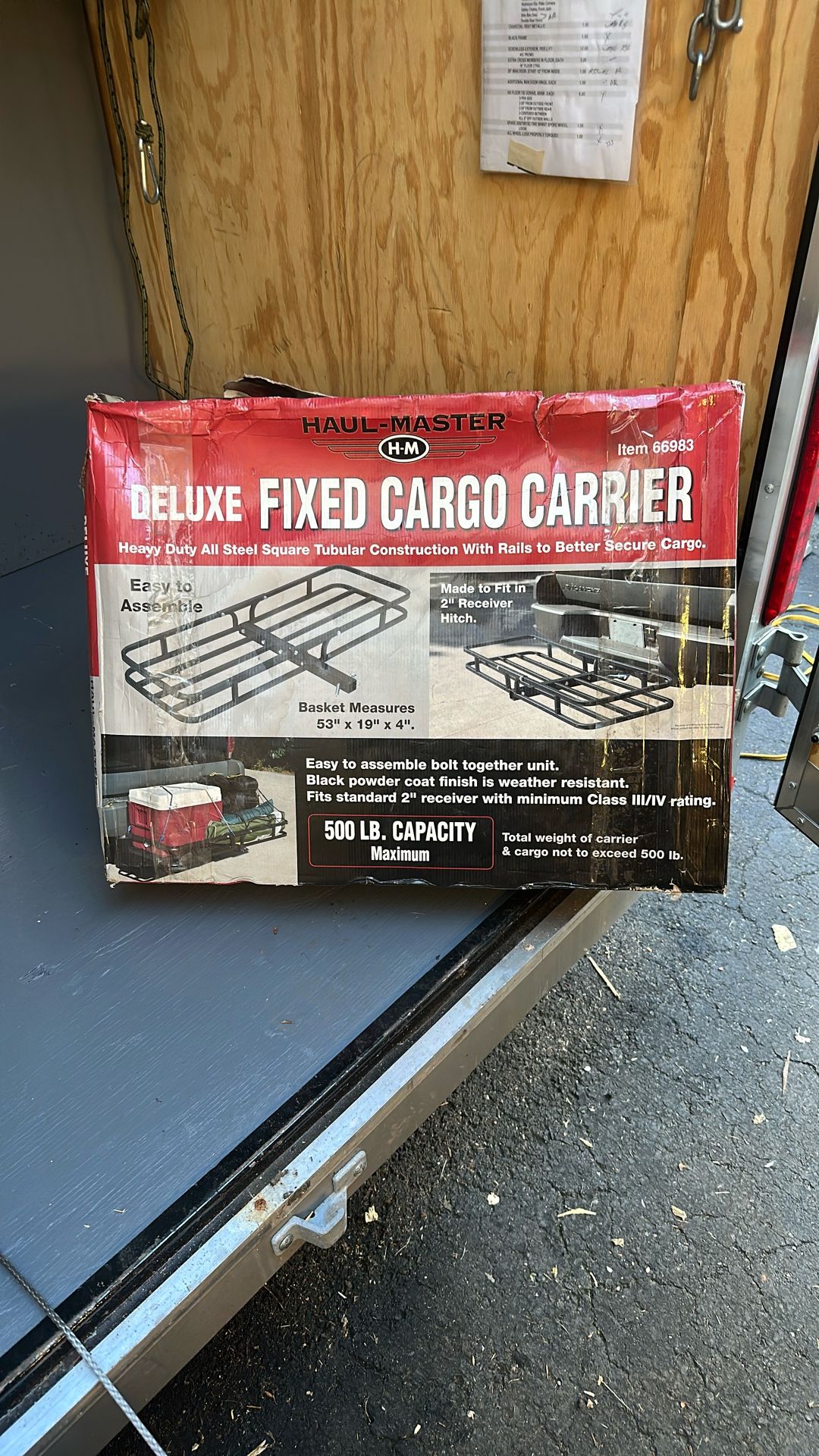 Class III 2” Trailer Hitch Receiver Cargo Back Tray Carrier NEW MAKE OFFER 
