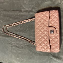 $3,000.00 CHANEL NEW  Grained Shiny Calfskin & Gold-Tone Metal  HAND BAG  