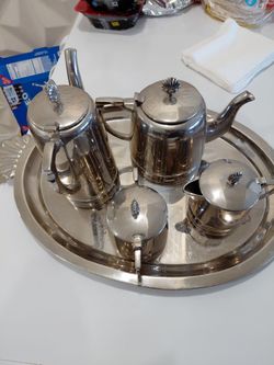 Silver plated tea set