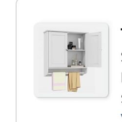 Wall Mounted Bathroom Cabinet – Brand New in Box $50