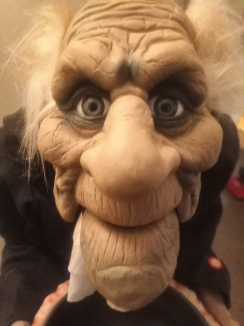 Vintage Halloween Butler Animatronic Decoration