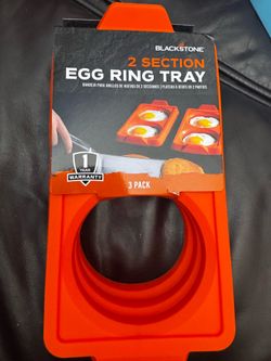 Blackstone 3 pack 2 section egg ring tray