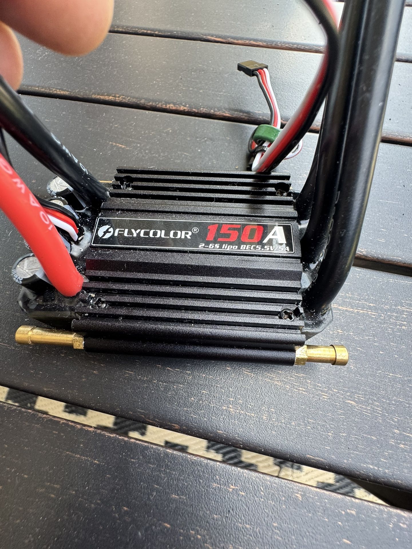 150A ESC 2-6S Waterproof Brushless Electronic Speed Controller with 5.5V/5A BEC and XT90 6.0mm Banana Head Connector for Model Ship RC Boat