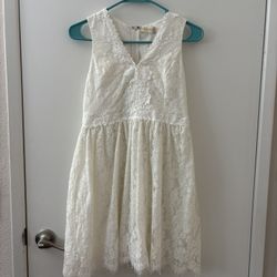 White Lace Dress - size m - new