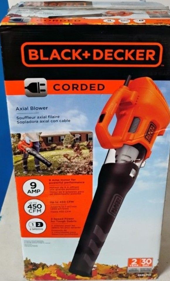 Black & Decker Corded Axial Blower 9AMP 140mph 450CFM