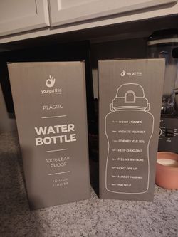 Motivational water bottle