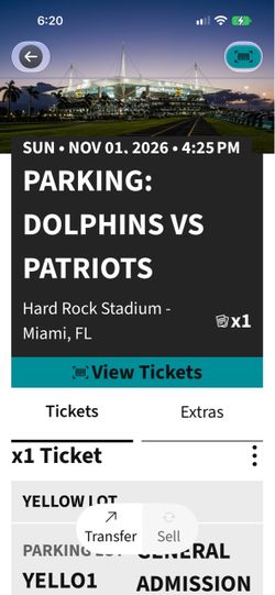 Miami Dolphins vs Patriots Parking