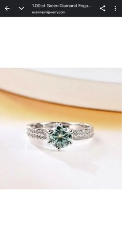 Moissanite Diamond Ring 1ct