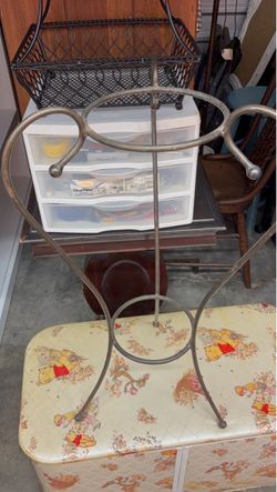 Plant stand/iron plant stand/stand/2 tiered stand