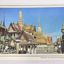 1963 Pan Am Airlines Ambassador, Seattle Hosp, Thailand Card