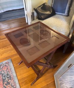 British MCM TV TRAY with PHOTO SLOTS