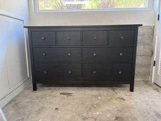IKEA HEMNES 8-drawer dresser, black-brown