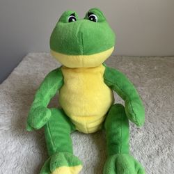 GUND FROG Flash Soft Toy Green Yellow Belly Plush Bean Bag Stuffed Animal 40812