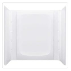 Three Piece Direct-to-Stud Tub Alcove Wall Surround in White