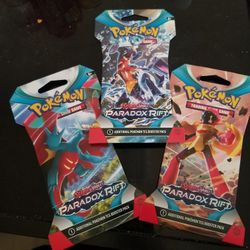 Pokemon Paradox Rift Unopened Sleeved Packs
