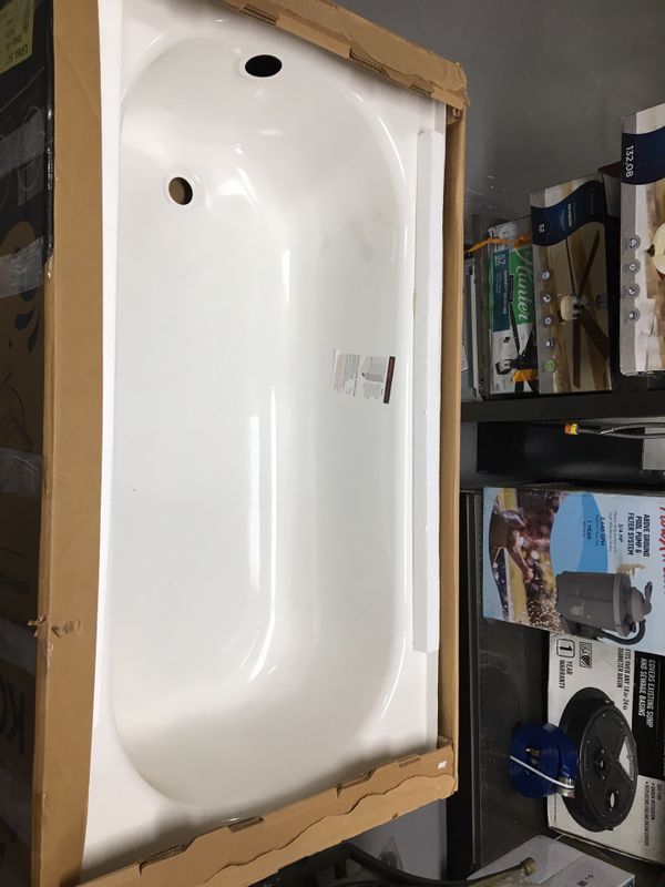 New Bootz Industries Kona 54 in. Left Drain Rectangular Alcove Soaking