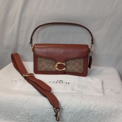 Coach The Tabby Genuine Leather Messenger Bag