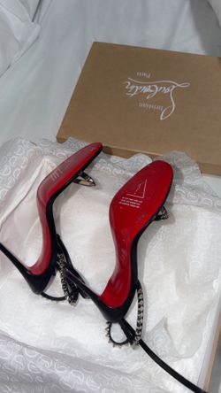Christian Louboutin So Me Studded Sandal. Size 7