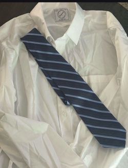 Men’s white button up w/ tie