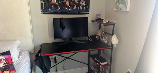 Gaming Monitor And Gaming Desk