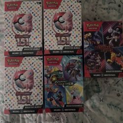 151 Booster Bundle Destined Rivals Booster Bundle Journey Together Booster Bundle 
