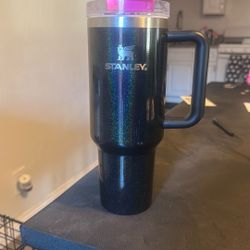 40oz Black Glittery Stanley Cup