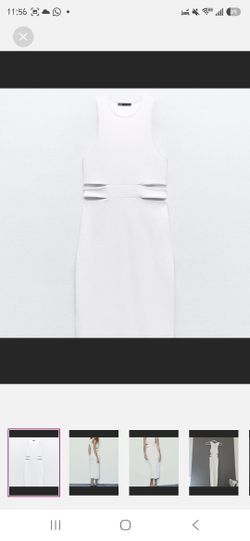 Zara White Cut Out Dress