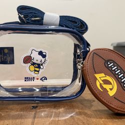 Rams X Hello Kitty *Limited Edition* Clear Crossbody Bag And Coin Purse