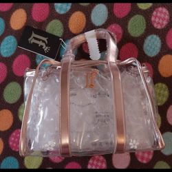 LF Clear Rose Gold Crossbody