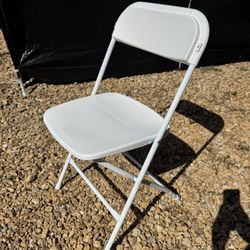 White Plastic Folding Chairs