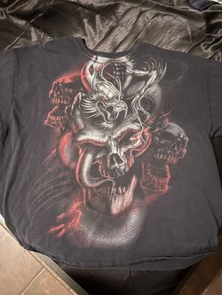 Oversized Vintage Skull Tee 