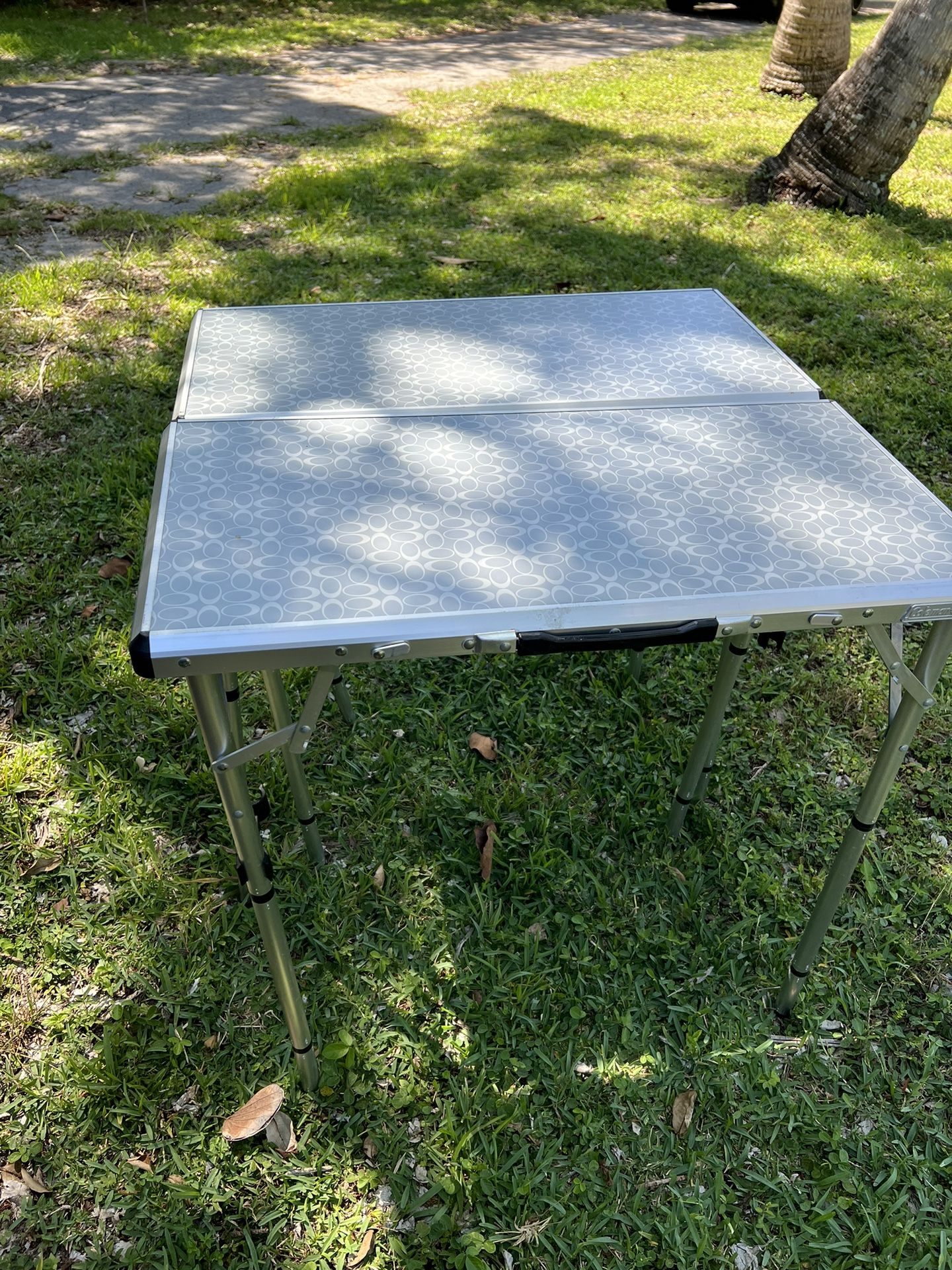 Coleman Pack-Away 4-in-1 Folding Table, Lightweight Outdoor Camping Table with 3 Adjustable Heights,