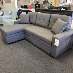 Grey Sleeper Sofa 