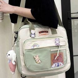 Adorable shoulder bag With Bunny And Charm Accessories 
